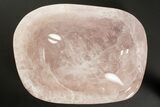 Polished Rose Quartz Dish #338462-1